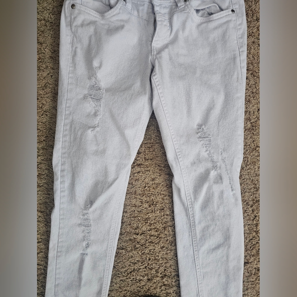 Venus White Women's Jeans with Ankle Zippers 4 - Picture 5 of 5